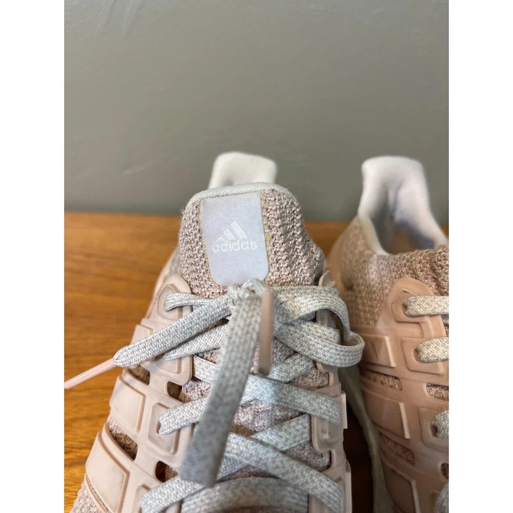 Adidas Ultra Boost 4.0 Shoes Womens 7.5 Pink Ash Pearl Running Comfort Sneakers